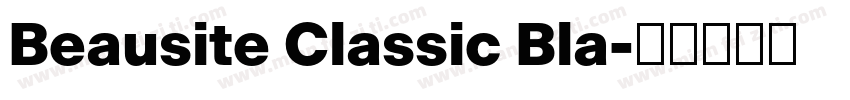 Beausite Classic Bla字体转换